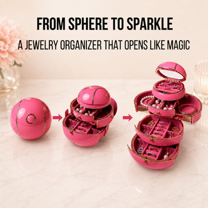 Magic Sphere Jewelry Organizer That Opens Like a Gift - Buy 2, Get Free Shipping