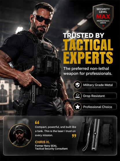 German high-intensity laser tech Military-Grade Tactical Red/Green Laser | Ignites at 1000℃, remotely removes foreign objects. Illumination distance up to 1000 yards!