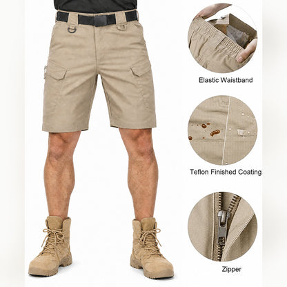 Men’s Durable Tactical Cargo Shorts with Stretch & Multi-Pockets - Buy 2 Free Shipping