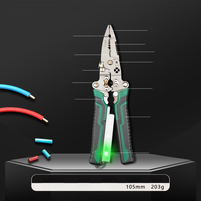 【All-in-One!】Foldable Voltage Tester, Screwdriver, and Wire Stripper.