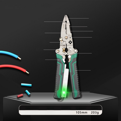 【All-in-One!】Foldable Voltage Tester, Screwdriver, and Wire Stripper.