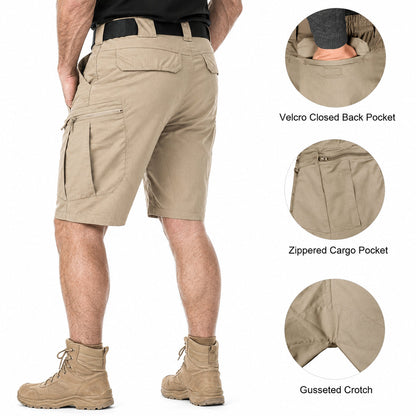 Men’s Durable Tactical Cargo Shorts with Stretch & Multi-Pockets - Buy 2 Free Shipping