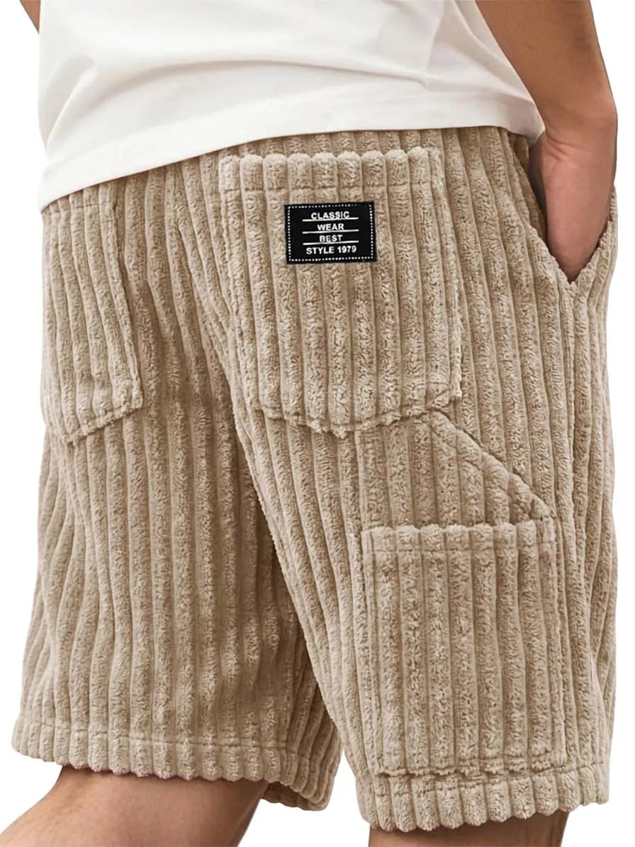 Men’s Corduroy Multi-Pocket Shorts