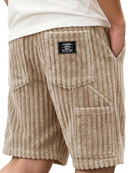 Men’s Corduroy Multi-Pocket Shorts