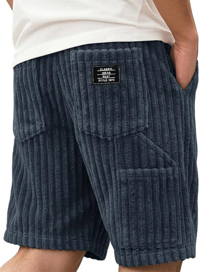 Men’s Corduroy Multi-Pocket Shorts