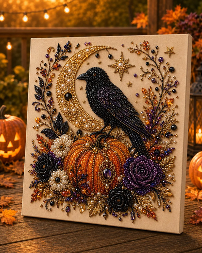 💥 Last Day 50% OFF – 👻✨ Halloween Pearl Art DIY Kit – Turn Tiny Pearls into Spooky-Cute Magic
