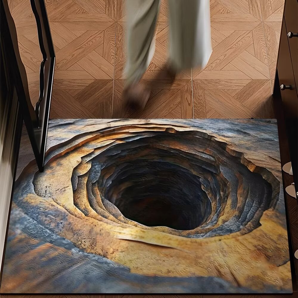 3D Endless Abyss Absorbent Doormat