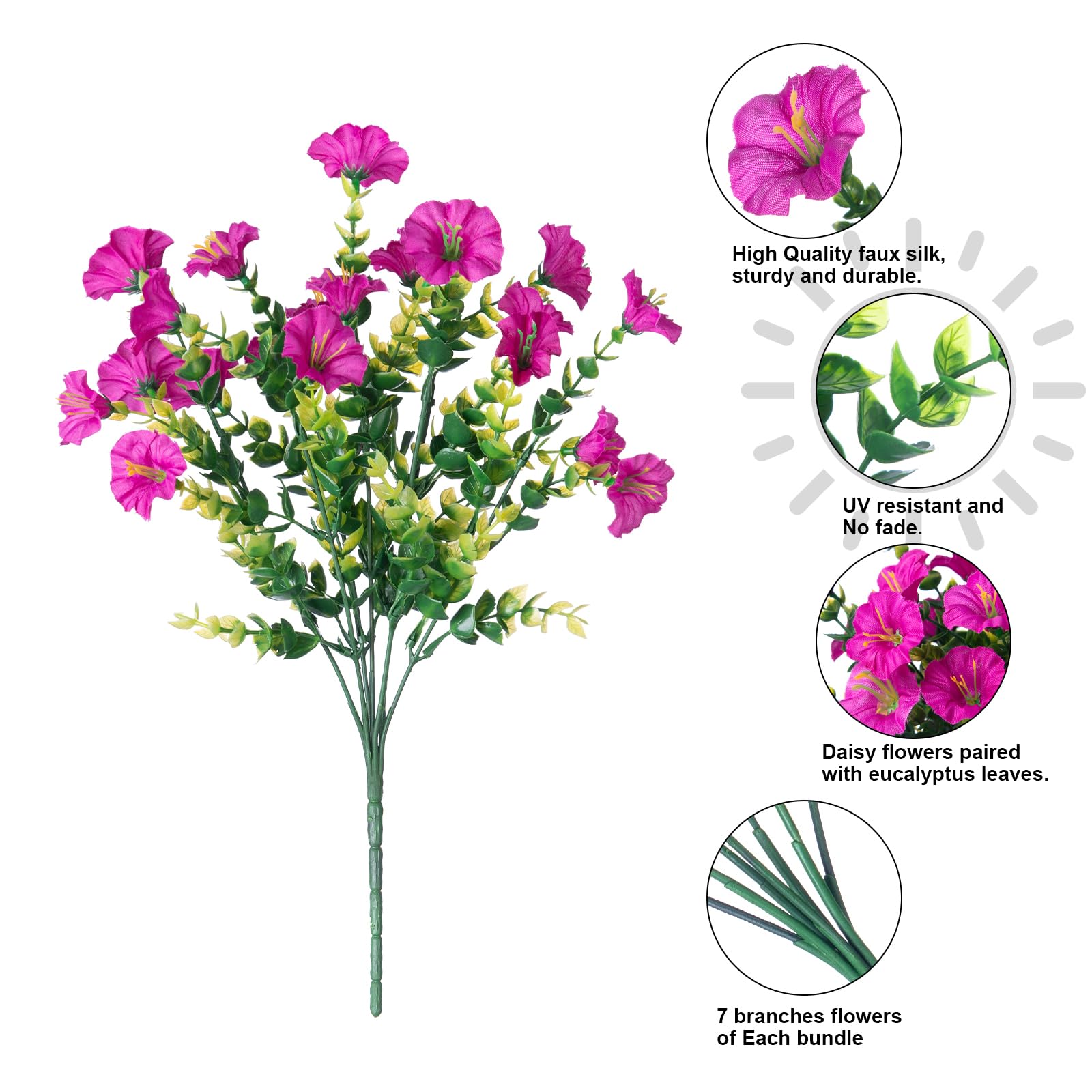 🌹Last Day 60% OFF🔥UV Resistant Artificial Petunias Flowers