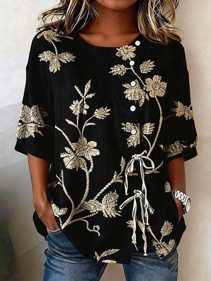 Women'S Casual Printed Shirt