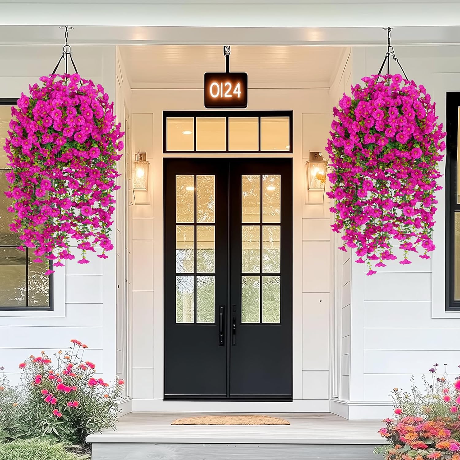 🌺UV ResistantHanging Artificial Morning Glory Vine💖