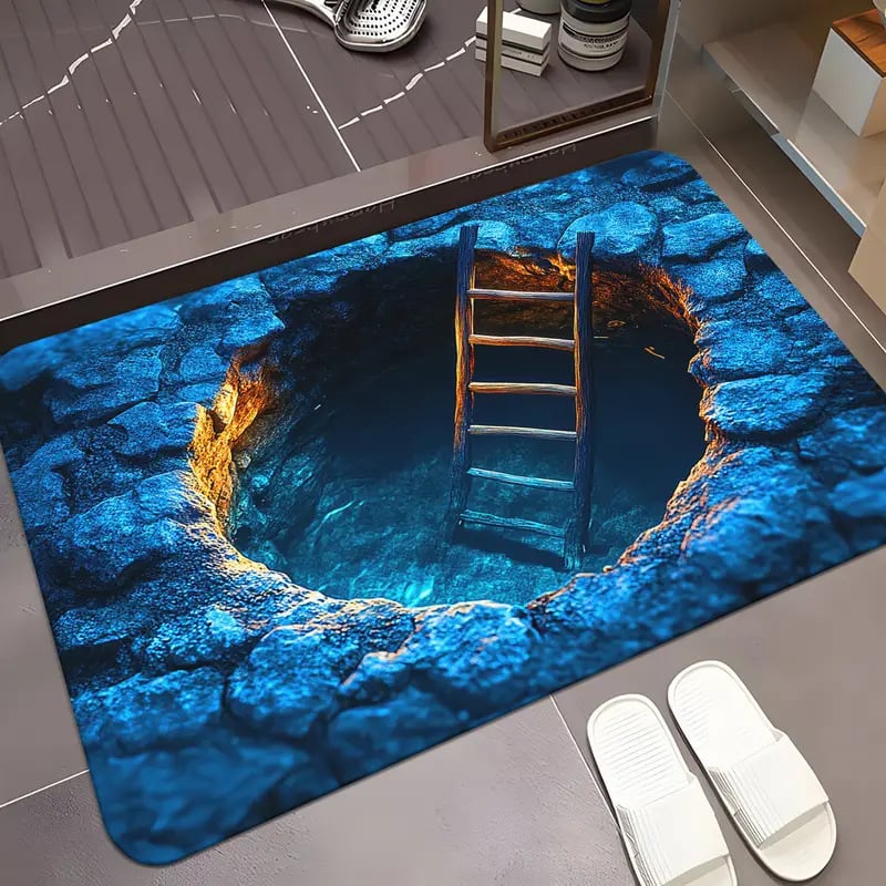 3D Endless Abyss Absorbent Doormat