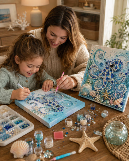 🌊 LAST DAY 49% OFF – Premium 3D Pearl Ocean Wall Art Kit | Luxury Ocean Theme Canvas with Scratch-Resistant Non-Fading Pearl Beads DIY Coastal Decor 🐚✨