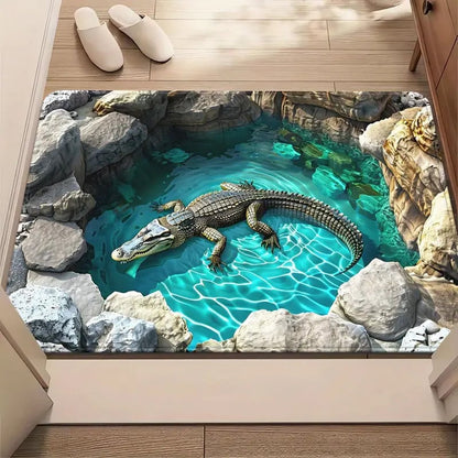 3D Endless Abyss Absorbent Doormat