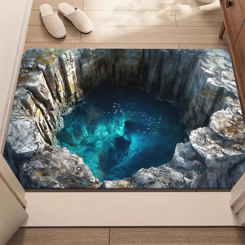 3D Endless Abyss Absorbent Doormat