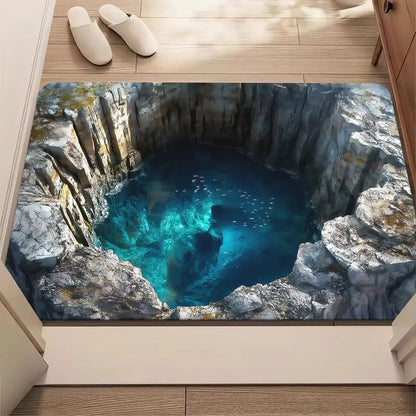 3D Endless Abyss Absorbent Doormat