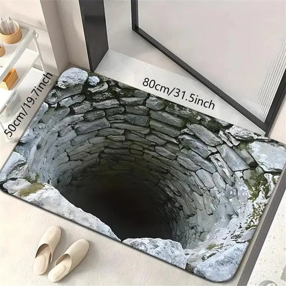 3D Endless Abyss Absorbent Doormat