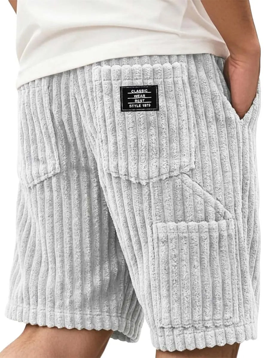 Men’s Corduroy Multi-Pocket Shorts