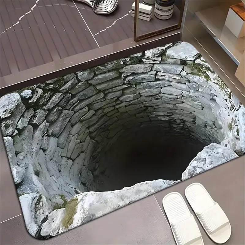 3D Endless Abyss Absorbent Doormat