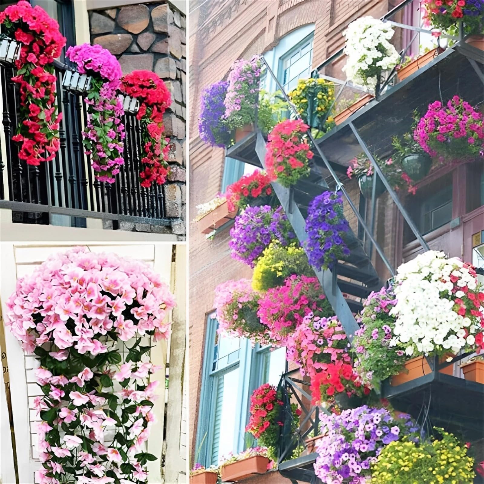 🌺UV ResistantHanging Artificial Morning Glory Vine💖