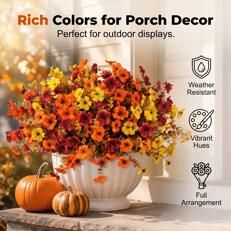 🔥Last Day 50% OFF - 🍁UV-Resistant Artificial Daisy Flowers for Fall Decor Halloween
