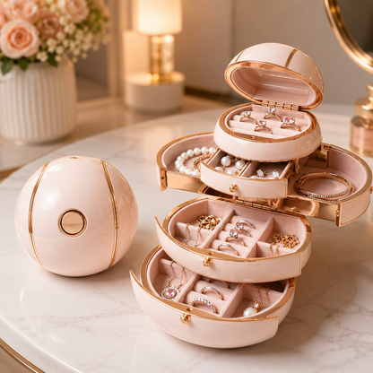 Magic Sphere Jewelry Organizer That Opens Like a Gift - Buy 2, Get Free Shipping