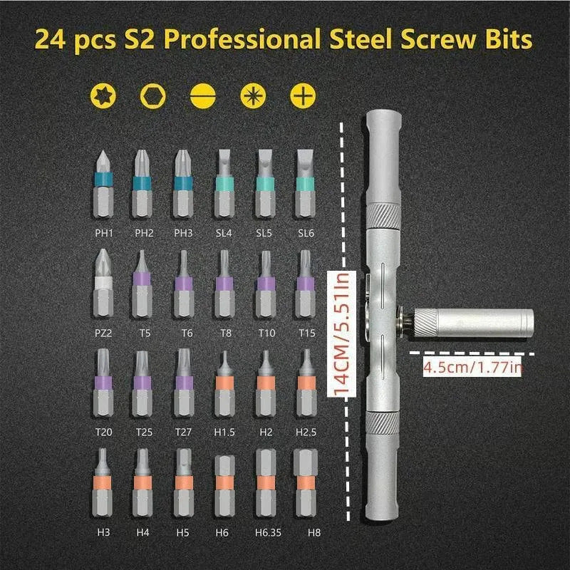 🔥Big Sale 48%OFF🔥24 in 1 Magnetic Screwdriver Set