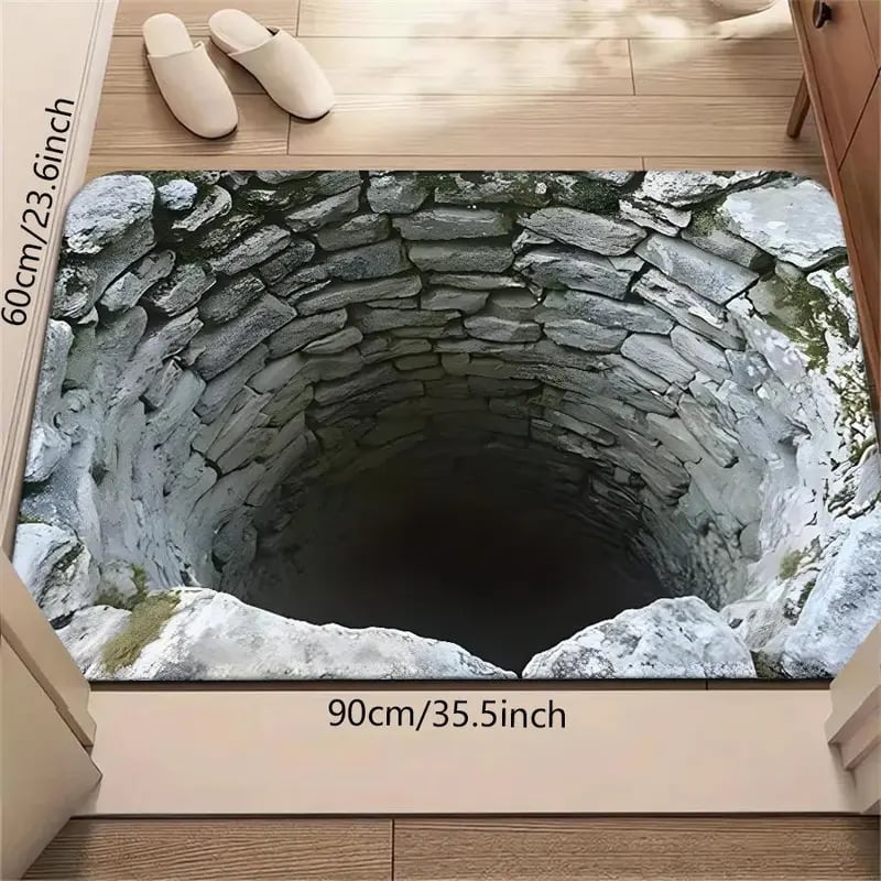 3D Endless Abyss Absorbent Doormat
