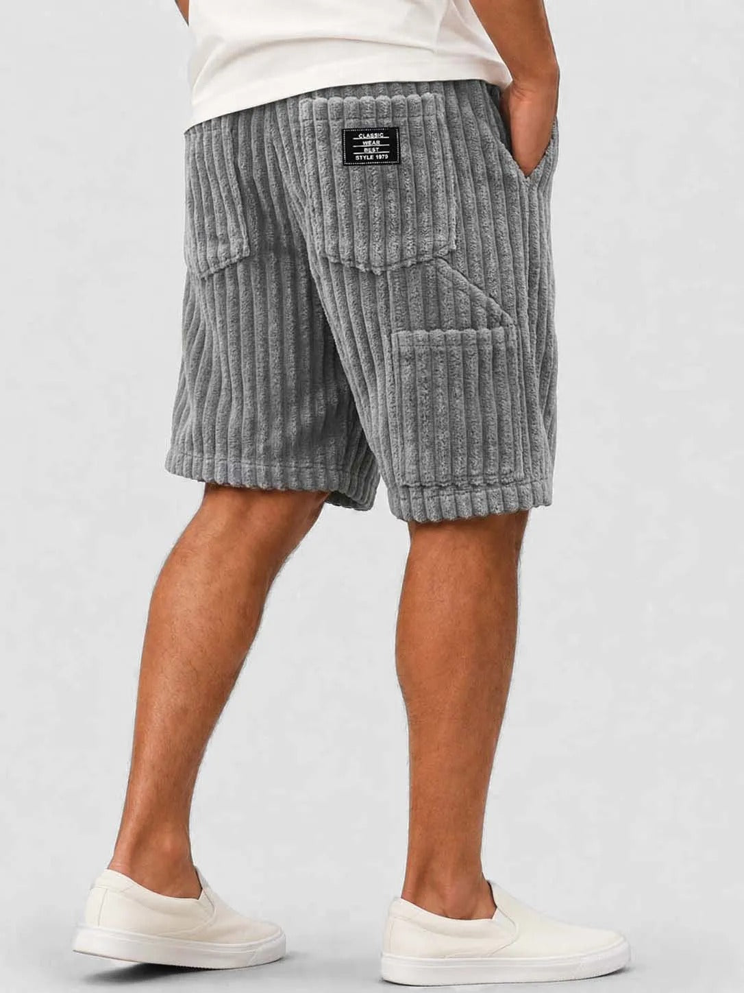 Men’s Corduroy Multi-Pocket Shorts