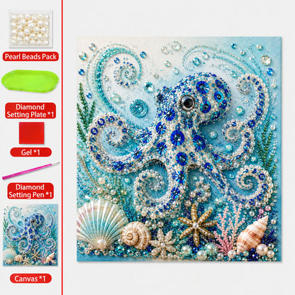 🌊 LAST DAY 49% OFF – Premium 3D Pearl Ocean Wall Art Kit | Luxury Ocean Theme Canvas with Scratch-Resistant Non-Fading Pearl Beads DIY Coastal Decor 🐚✨