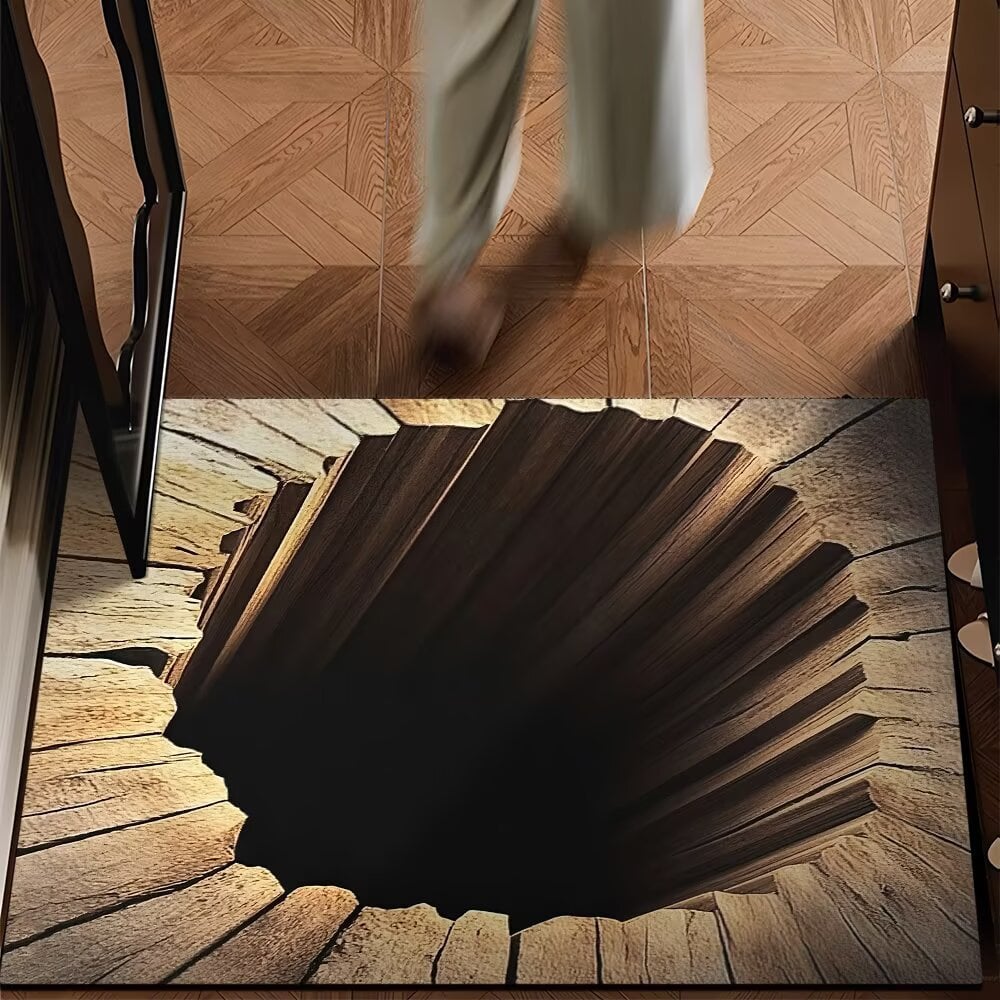 3D Endless Abyss Absorbent Doormat