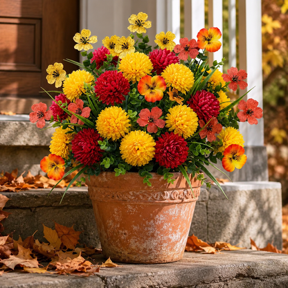 Artificial Fall Flower Set – UV-Resistant, Wind-Resistant & Fade-Resistant