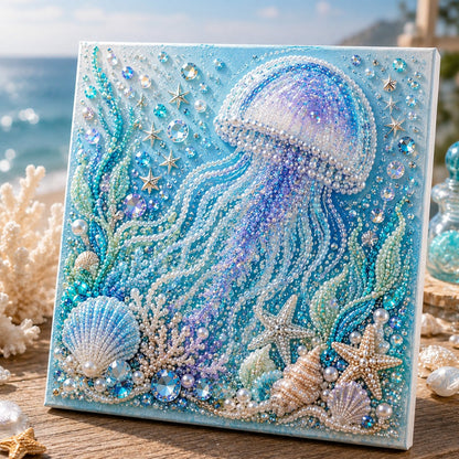 🌊 LAST DAY 49% OFF – Premium 3D Pearl Ocean Wall Art Kit | Luxury Ocean Theme Canvas with Scratch-Resistant Non-Fading Pearl Beads DIY Coastal Decor 🐚✨