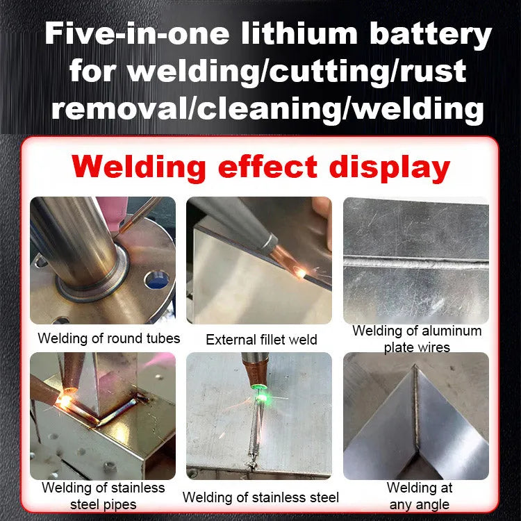 🏆 German Technology 5-in-1 Laser Welding Gun (Patented by German Engineers) | Easy DIY Repairs 🛠️ | Spark-Free Cutting & Rust Removal | 100% Burn-Proof Safety 🛡️ | Cordless & Generator-Free