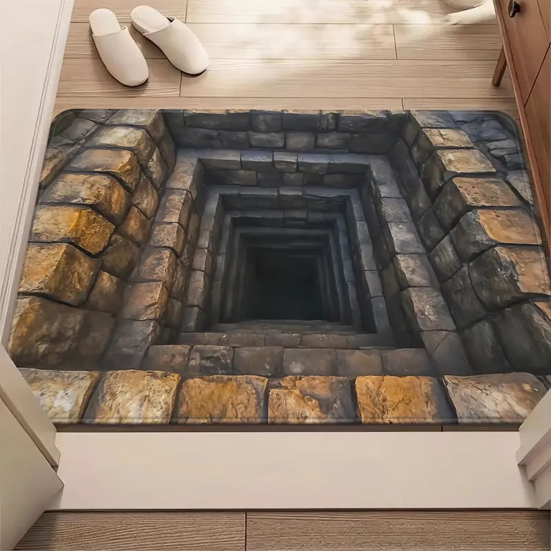 3D Endless Abyss Absorbent Doormat