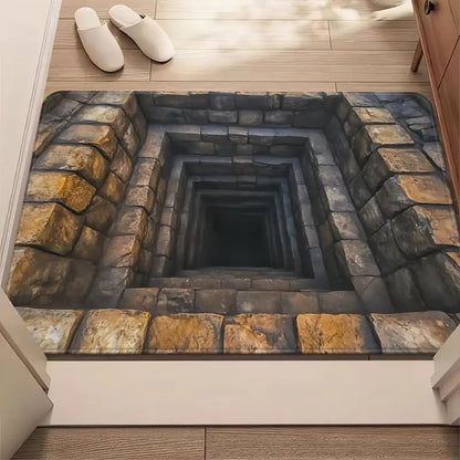 3D Endless Abyss Absorbent Doormat