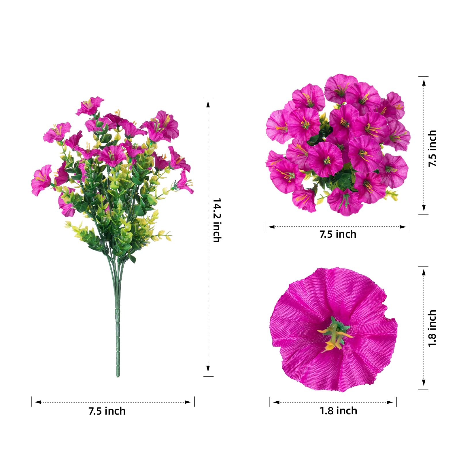 🌹Last Day 60% OFF🔥UV Resistant Artificial Petunias Flowers