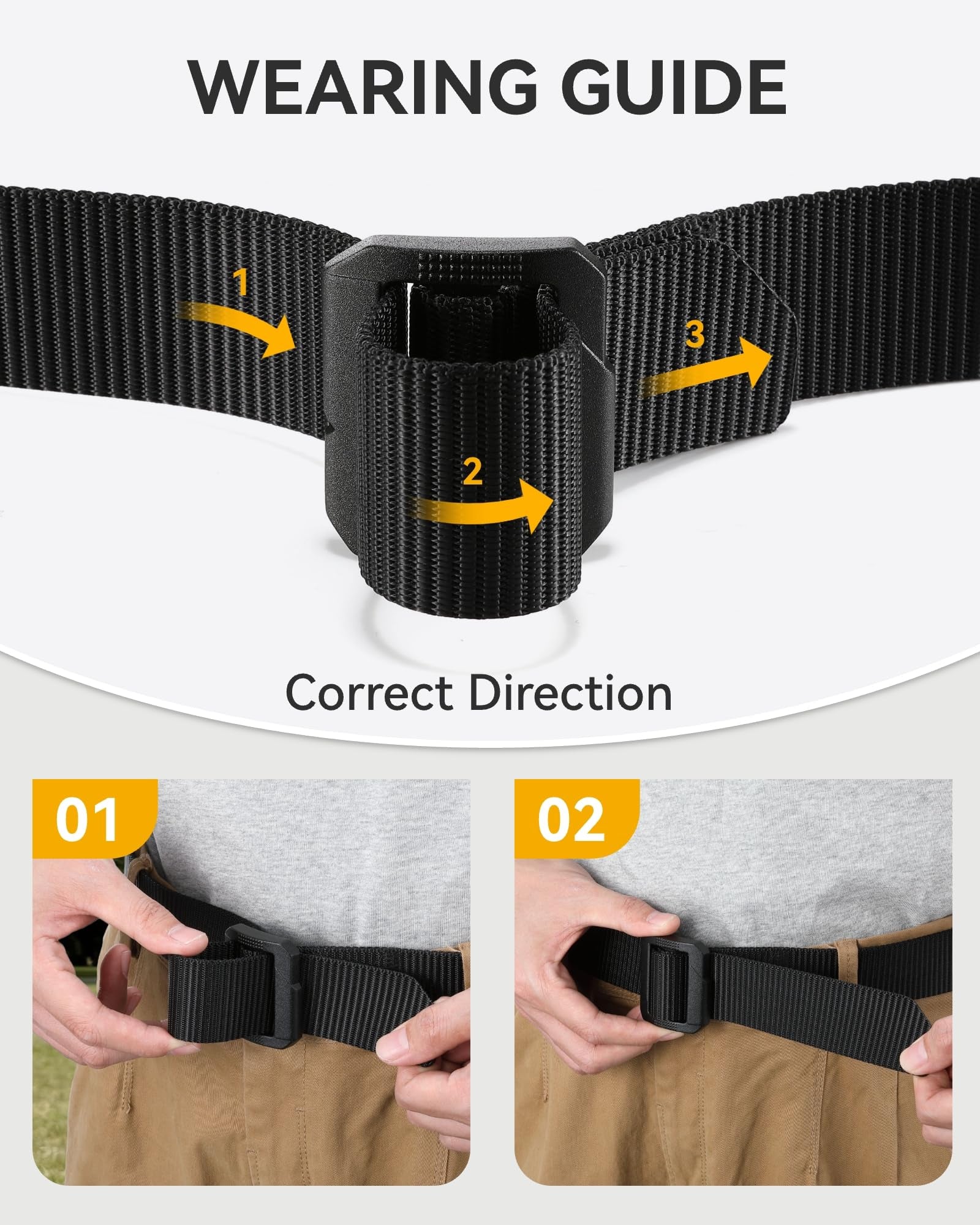 Tactical Belt Men – Nylon EDC Belt for Military