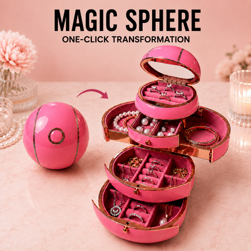 Magic Sphere Jewelry Organizer That Opens Like a Gift - Buy 2, Get Free Shipping