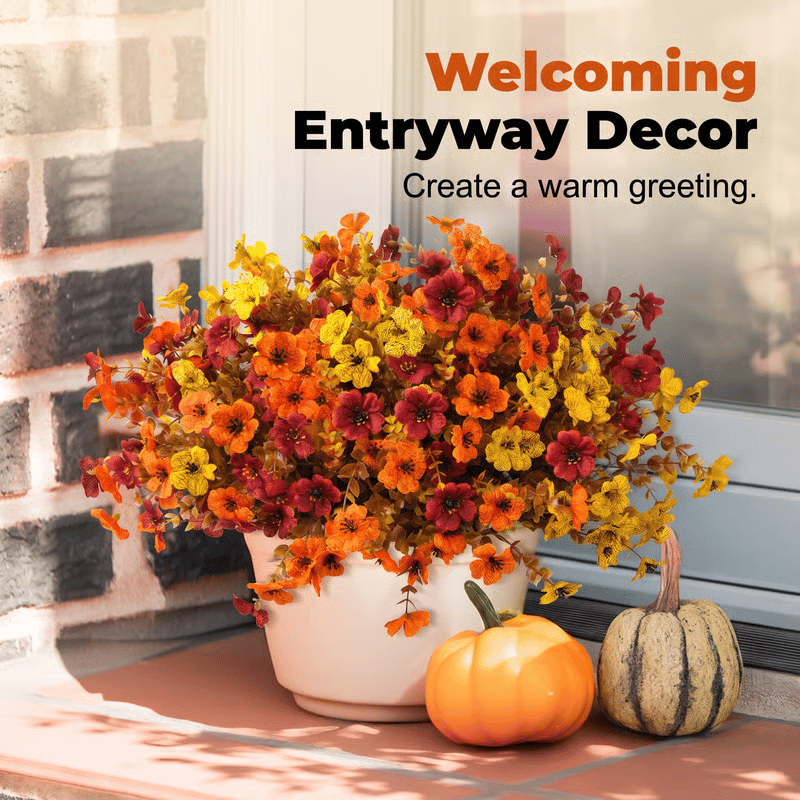 🔥Last Day 50% OFF - 🍁UV-Resistant Artificial Daisy Flowers for Fall Decor Halloween