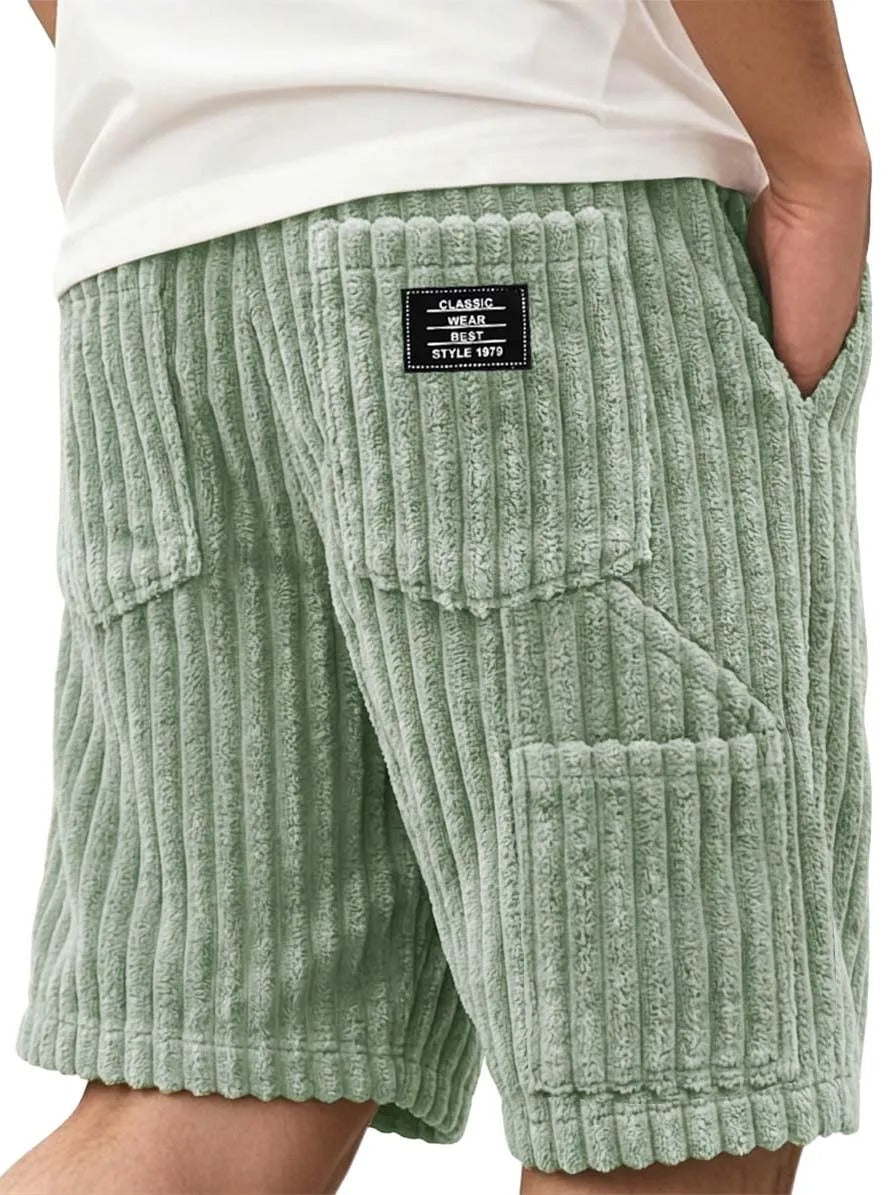 Men’s Corduroy Multi-Pocket Shorts