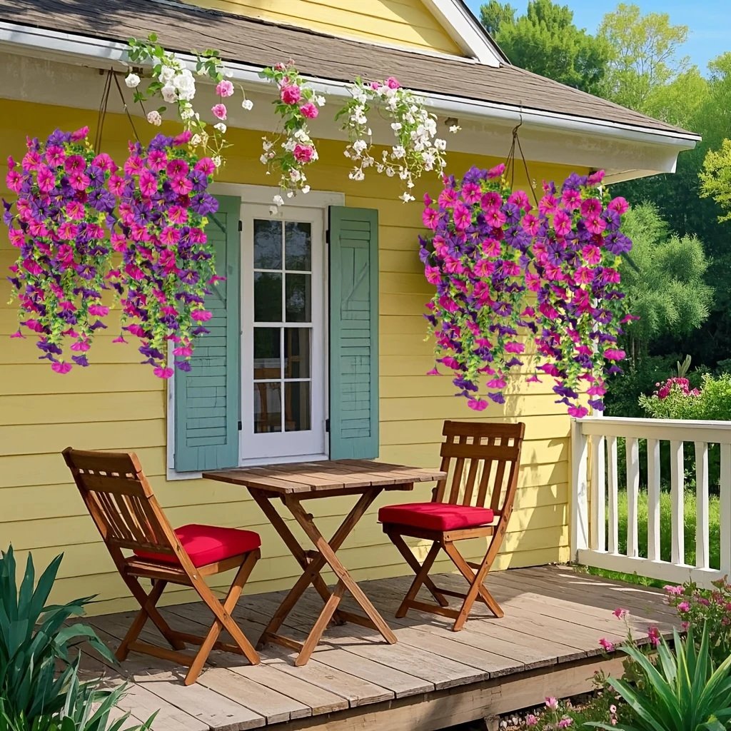 🌺UV ResistantHanging Artificial Morning Glory Vine💖