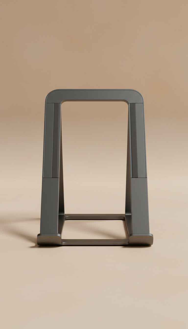 Graphite aluminum laptop stand