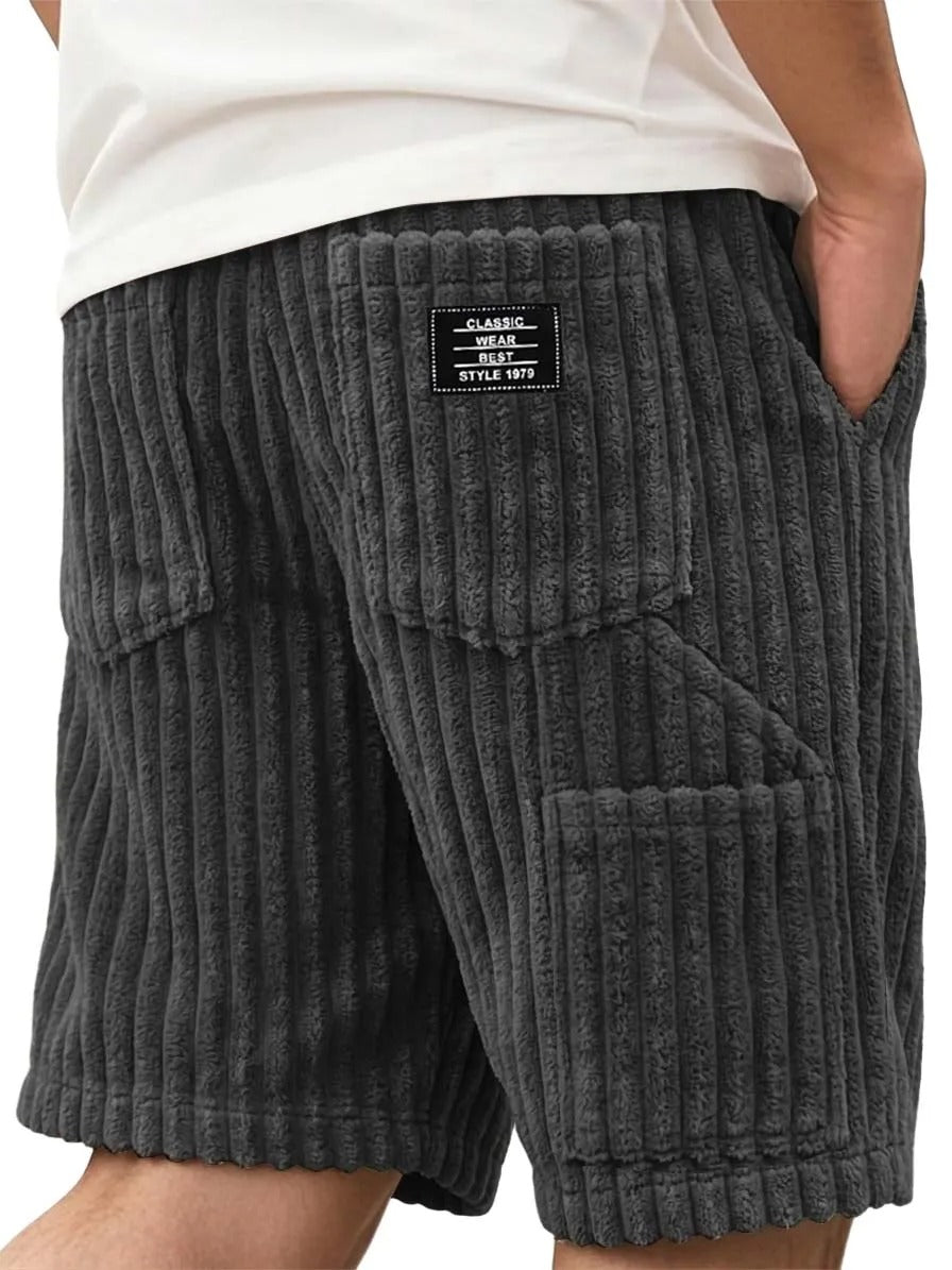 Men’s Corduroy Multi-Pocket Shorts
