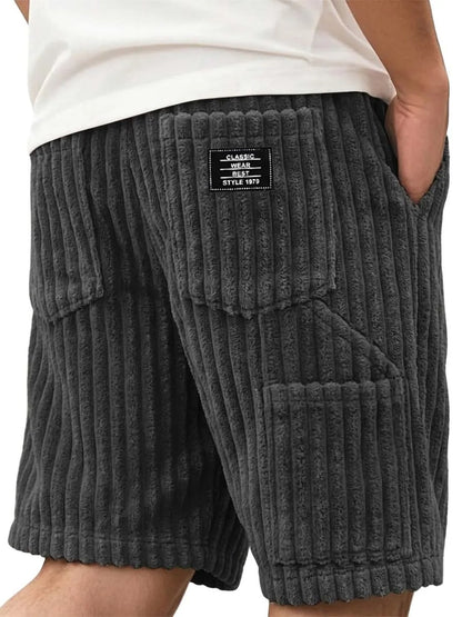 Men’s Corduroy Multi-Pocket Shorts