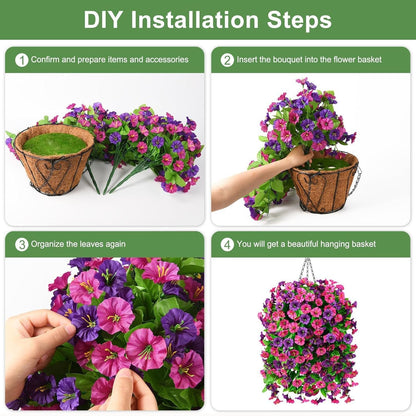 🌺UV ResistantHanging Artificial Morning Glory Vine💖
