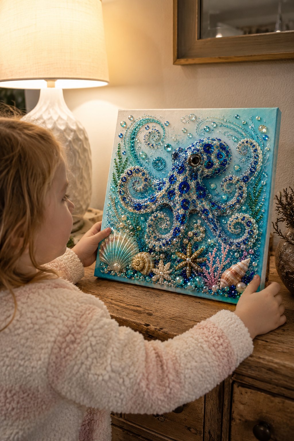 🌊 LAST DAY 49% OFF – Premium 3D Pearl Ocean Wall Art Kit | Luxury Ocean Theme Canvas with Scratch-Resistant Non-Fading Pearl Beads DIY Coastal Decor 🐚✨