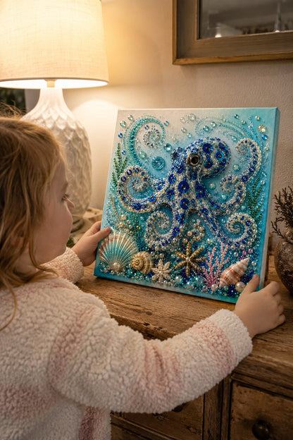 🌊 LAST DAY 49% OFF – Premium 3D Pearl Ocean Wall Art Kit | Luxury Ocean Theme Canvas with Scratch-Resistant Non-Fading Pearl Beads DIY Coastal Decor 🐚✨