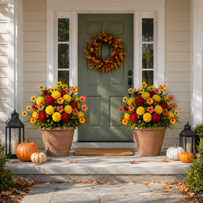 Artificial Fall Flower Set – UV-Resistant, Wind-Resistant & Fade-Resistant