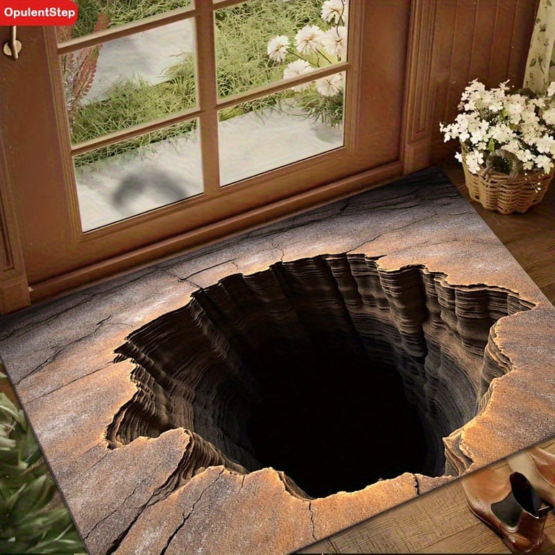 3D Endless Abyss Absorbent Doormat