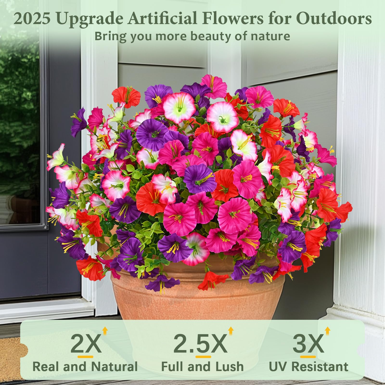 🌹Last Day 60% OFF🔥UV Resistant Artificial Petunias Flowers